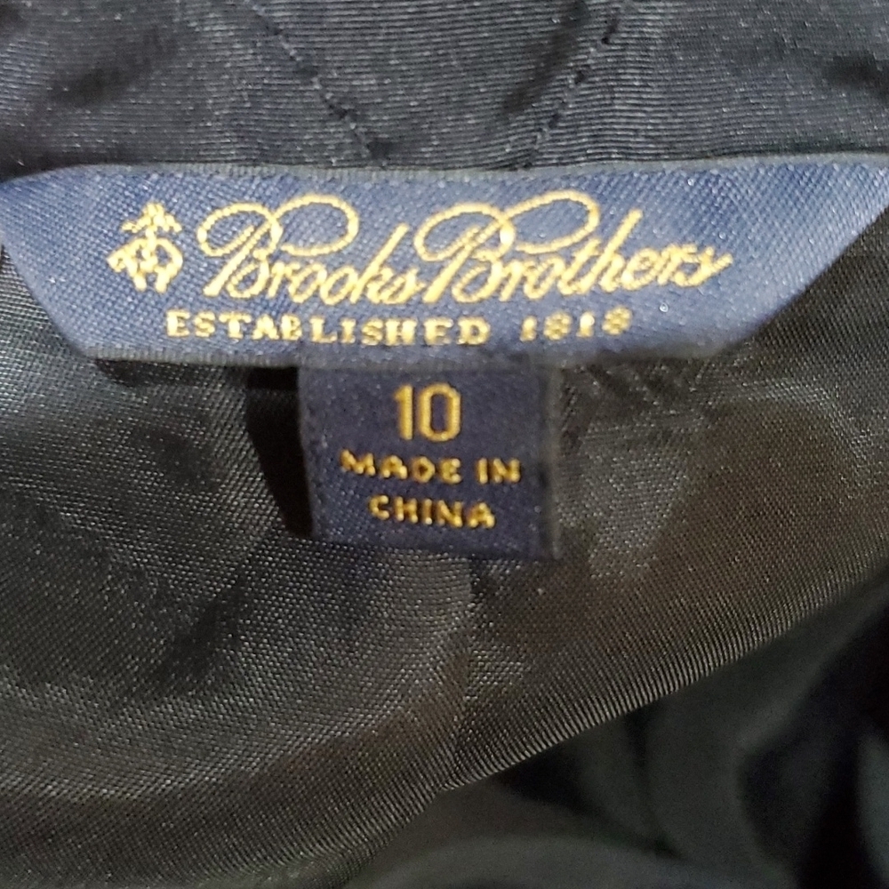Brooks brothers quilted jacket navy blue euc - Picture 6 of 8